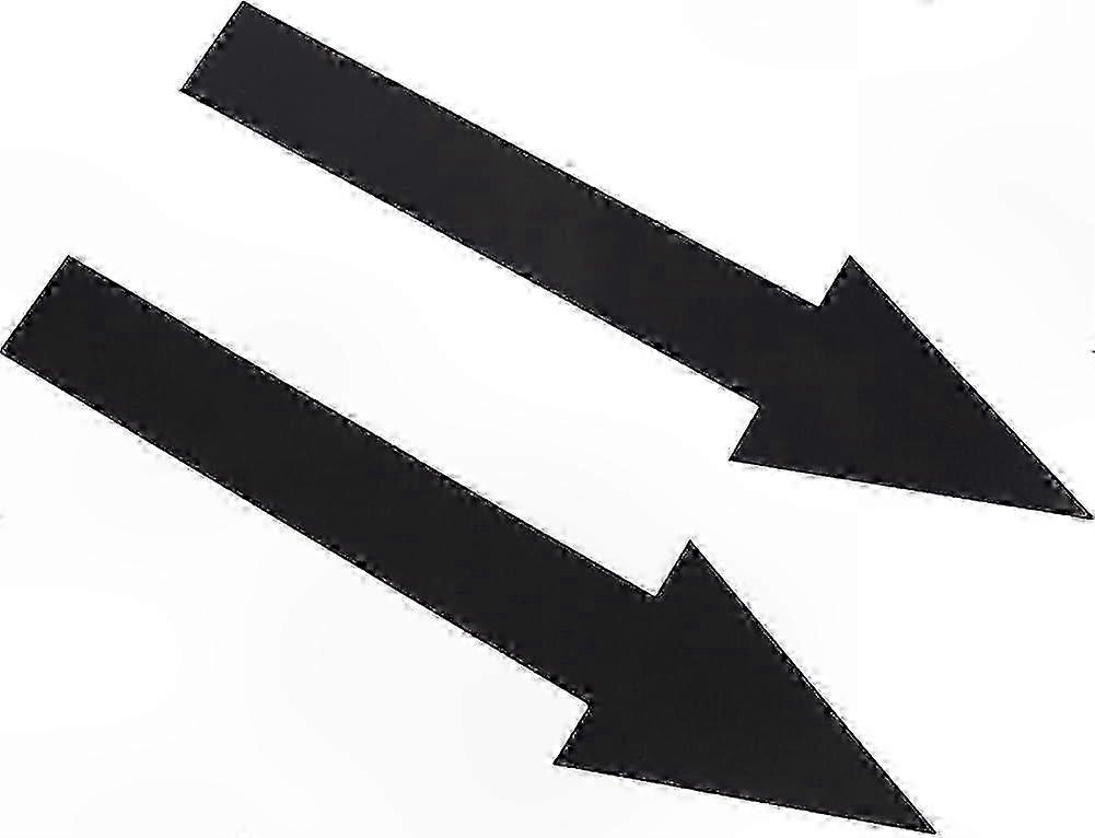 Schwarze Klebepfeile, 8 X 2 Zoll, Abnehmbare, Wasserfeste Pvc-etiketten Für Wände, Böden, Schulen, Turnhallen, Verkehrsschilder