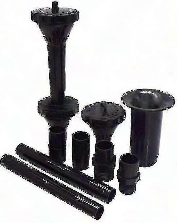 9-teiliges Set Mit Kleinen Sprühköpfen Für Springbrunnen, Tauchpumpen, Teiche, Schwimmbecken (schwarz)