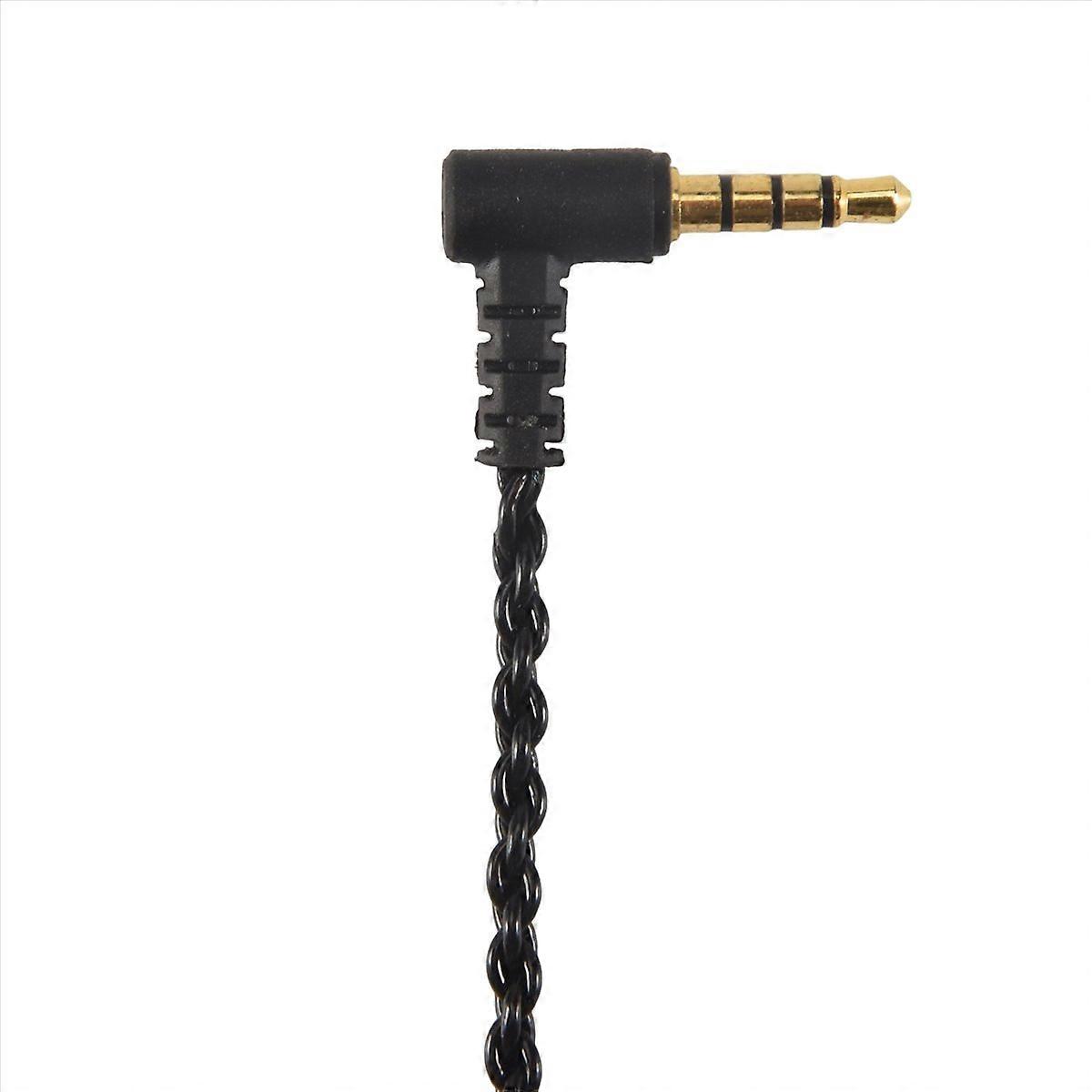 3,5-mm-audiokabel Mit Mikrofon Und Lautstärkeregler Für Die Kopfhörerreparatur, Schwarz, Kompatibel Mit Kopfhörern Und Smartphones, Praktisches Ersatzteil.