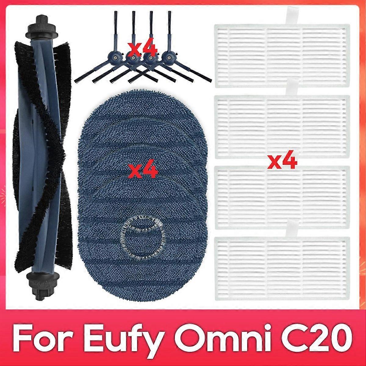 Ersatz-hauptseitenbürste Für Omni C20 Saugroboter, Kompatibles Ersatzteil, Schwarz, Einfacher Austausch, Für Die Haushaltspflege, Unverzichtbares Zubehör.