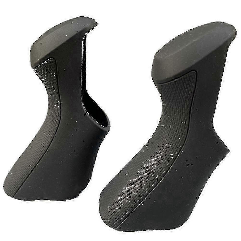 Hochwertige Schwarze Silikon-ersatzgriffe Für Brems- Und Schalthebel – Komfortables Und Langlebiges Fahrradzubehör, Robuste Griffüberzüge