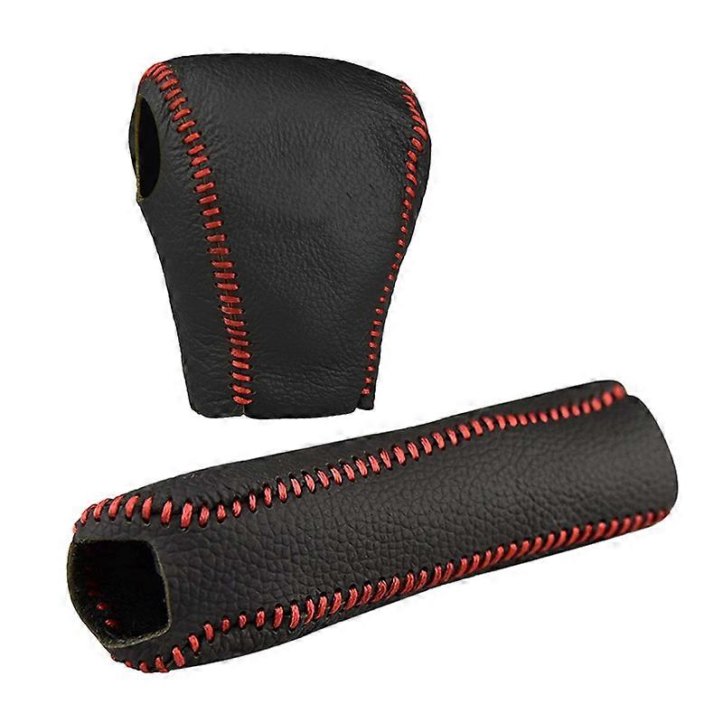 Schutzhülle Aus Leder Für Handbremshebel, Schalthebelabdeckung, Universelle Schaltknaufabdeckung, Autoinnenausstattung, Schwarz, 1 Stück