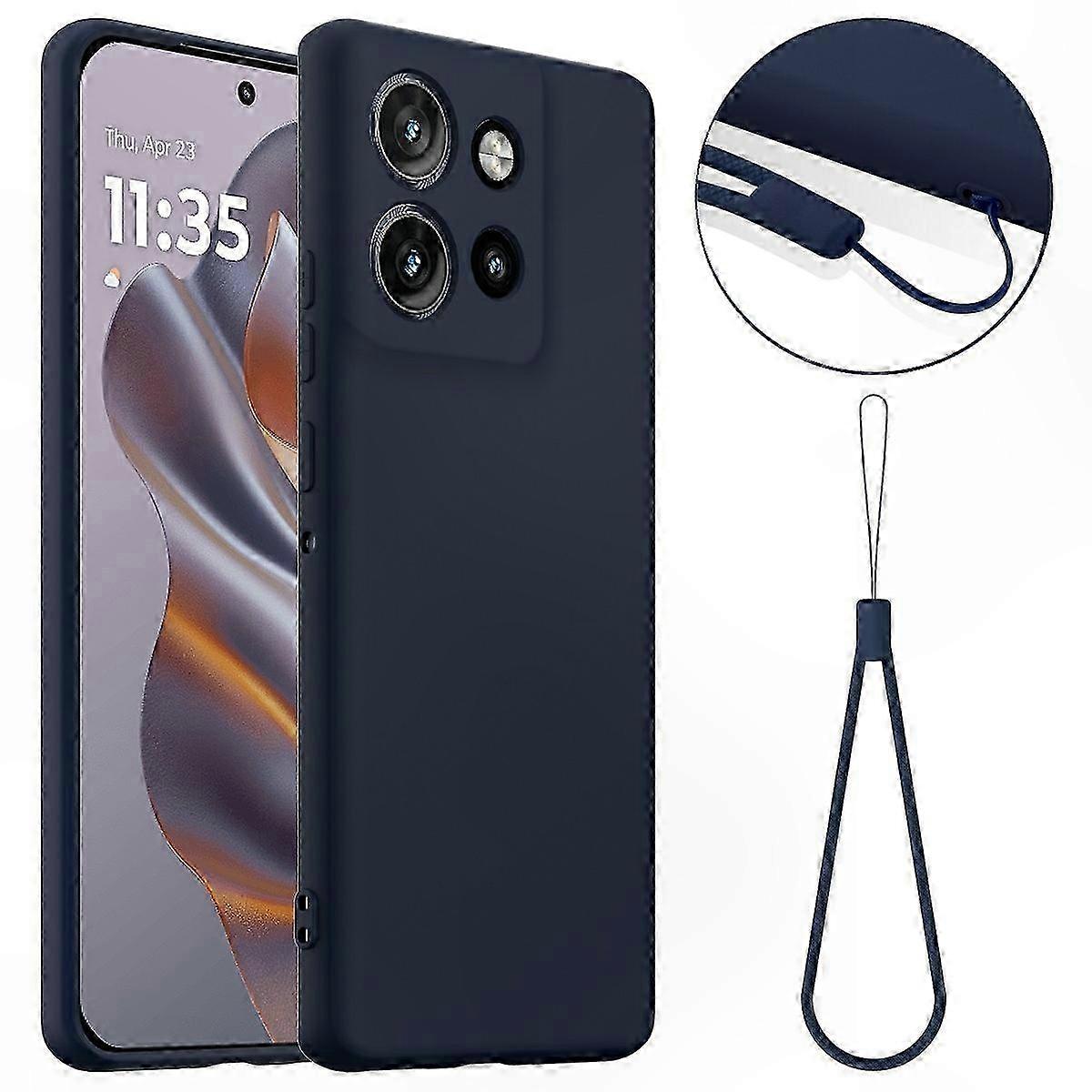 Stoßfeste Silikonhülle Für Motorola Edge 50 Neo 5g, S50 5g, Thinkphone 25 5g, Magsafe-kompatibel, Schlanke, Weiche Hülle, Rundumschutz, Schwarz