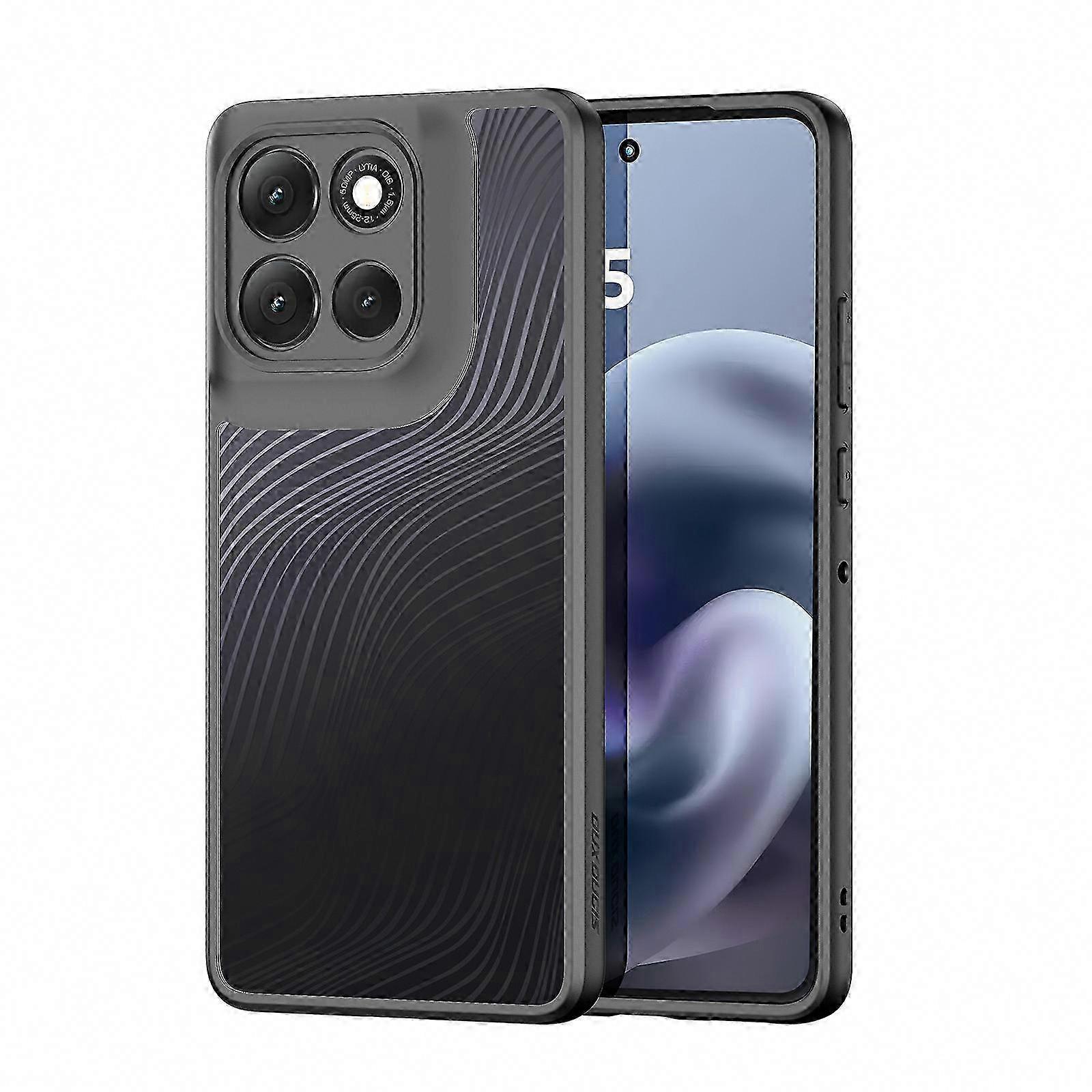 Motorola Moto G86 5g Aimo Hülle, Mattschwarze Tpu+pc-stoßschutzhülle, Verstärkter Fallschutz, Reach-zertifiziert, Robuste Handyhülle