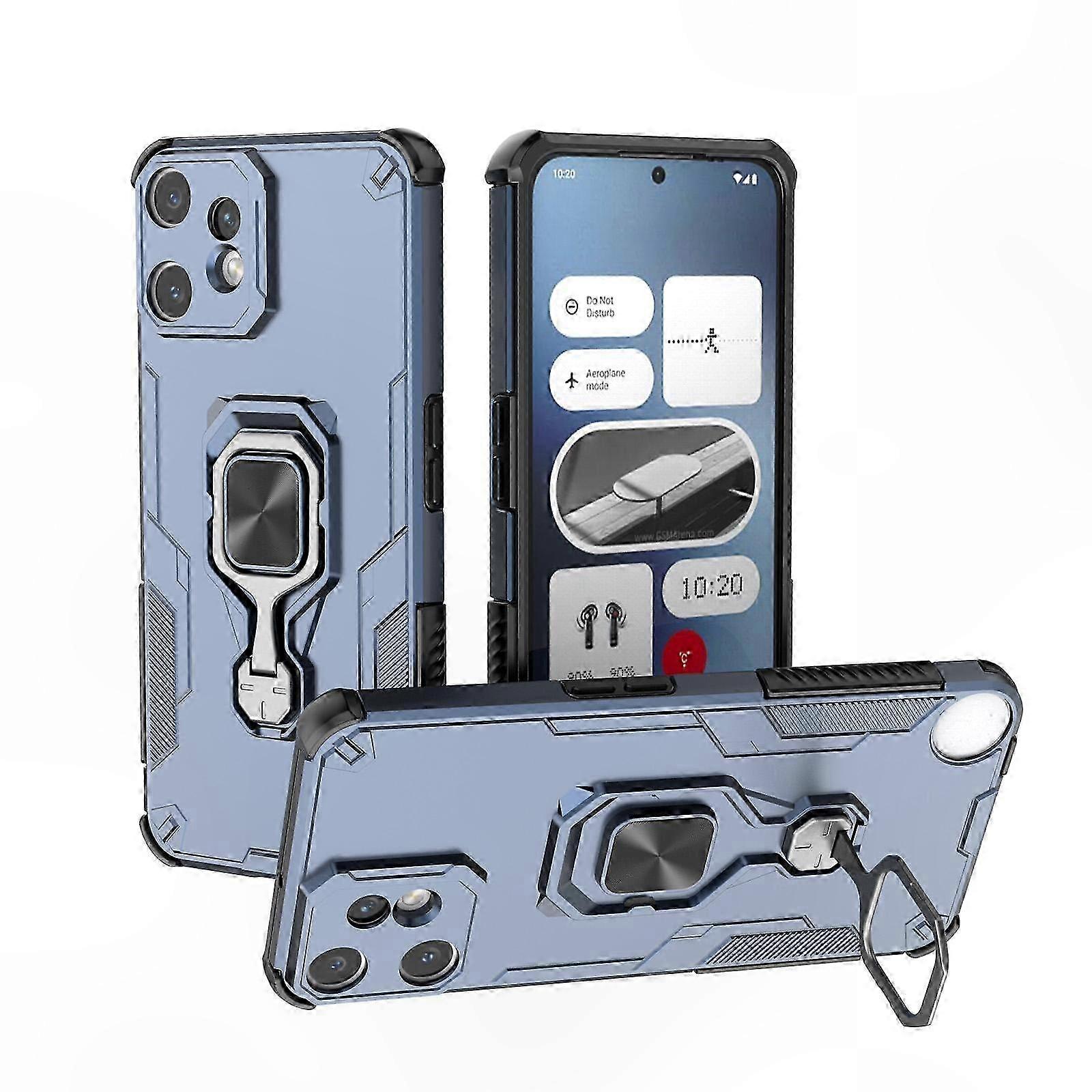 Hybrid-tpu-hülle Mit Metallständer Für Cmf Phone 2 Pro, Verstärkter Schutz Und Schlankes Design, Handyhalterung, Stoßfeste Rückseite, Schwarz