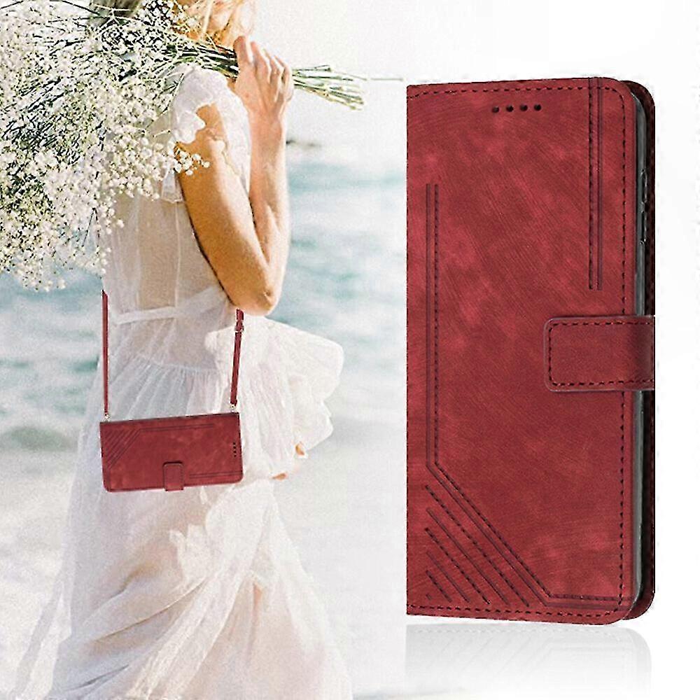 Abnehmbare Magnethülle Mit Schultergurt Für Oppo Reno 8 5g, Kartenetui Aus Kunstleder, Verstellbarer Schultergurt, Robuster Schutz, Praktisches Accessoire, Schwarz