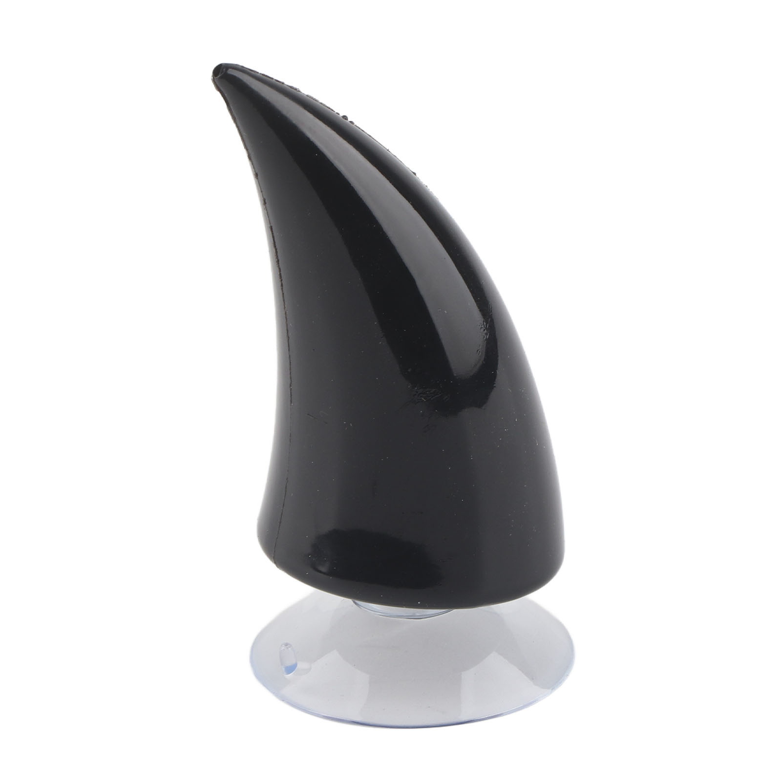 Motorradhelm Mit Teufelshörnern Und Saugnapf, Schwarzes Deko-accessoire