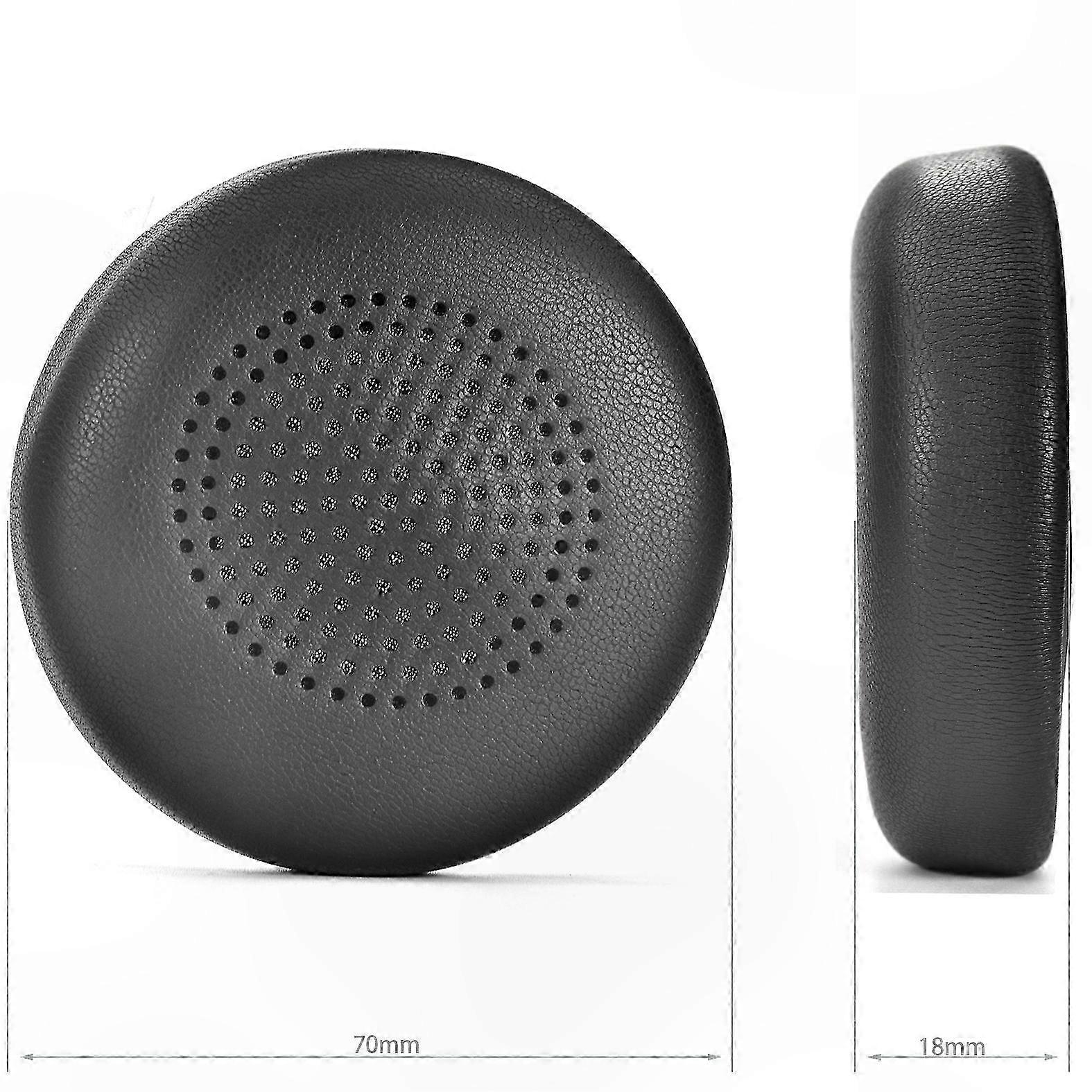 Ersatz-ohrpolster Für Kabellose Kopfhörer, Memory-schaum, Austauschbare Ohrmuscheln, Erstklassiger Tragekomfort, Universelle Passform, 2er-pack, Mattschwarz, Kompatibel Mit Den Meisten Bluetooth-model