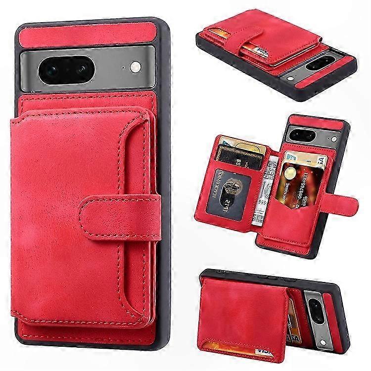 Tpu-leder-handyhülle Mit Rfid-schutzhülle, Integriertem Portemonnaie Und Aufstellfunktion, Kompatibel Mit Google Pixel 6a, Schwarze Schutzhülle
