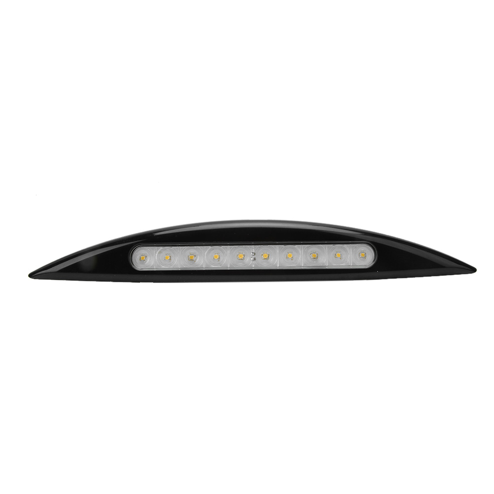 12v 5w Wasserdichte Gelbe Led Für Wohnmobile, Schwarze Außenbeleuchtung Für Veranda, Markise/nebengebäude