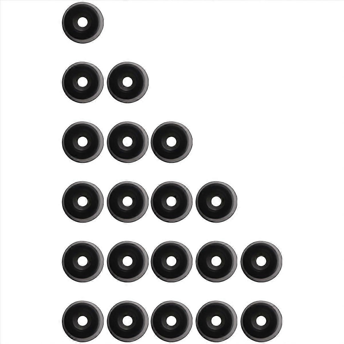 Antivibrationsgummifüße, Schwarze Stoßdämpfungspads, 20er-packung, Isolierfüße, Vibrationsdämpfer Für Maschinen, 40 Mm, Stabile Befestigung.