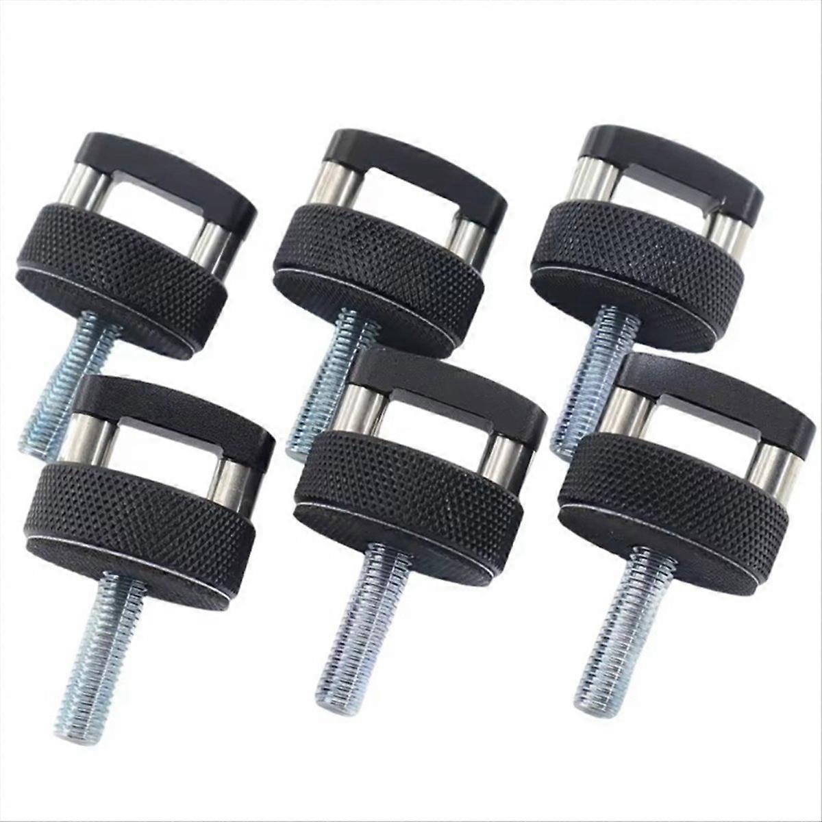 6 Flügelmuttern Für Auto-hardtops, Schnellverschlussschrauben, 6er-pack, Schwarz