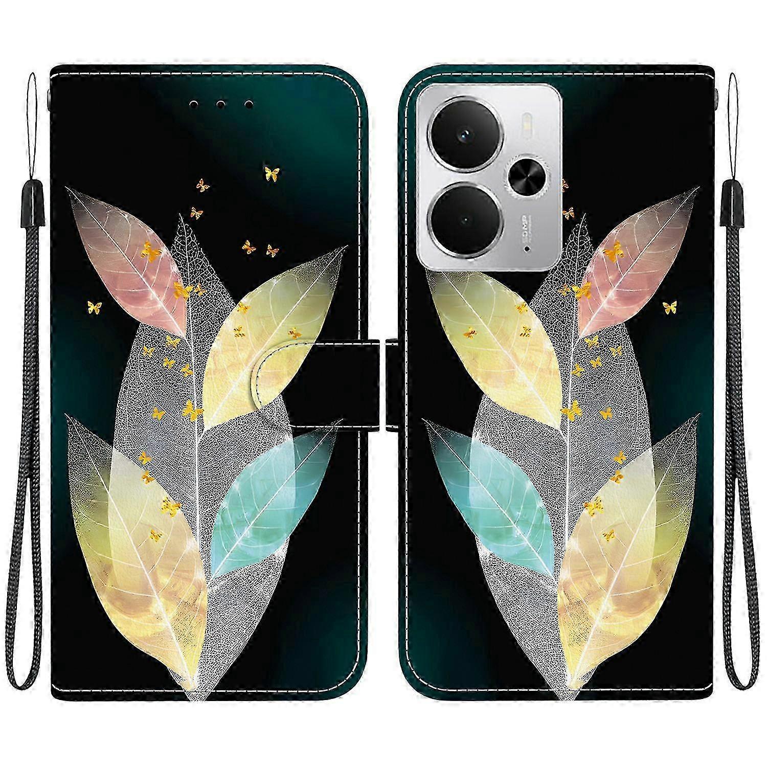 14 5g Leder-handyhülle, Klapphülle Mit Stoßfestem Design, Inklusive Trageband, Schwarz - Robuster Schutz Und Elegantes Design Für Ihr Gerät.