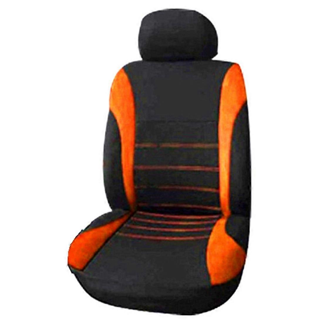 Vordersitzbezüge, 2er-set (schwarz + Orange)