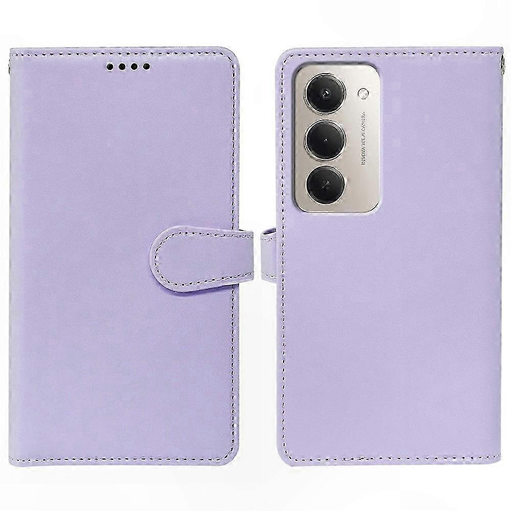 Handyhülle Aus Pu-leder Mit Kartenfach Und Integriertem Ständer Für Xiaomi Redmi 15 5g, Robuste Hülle Mit Aufstellfunktion, Reißverschlusstasche, Rundumschutz, Elegantes Schwarz