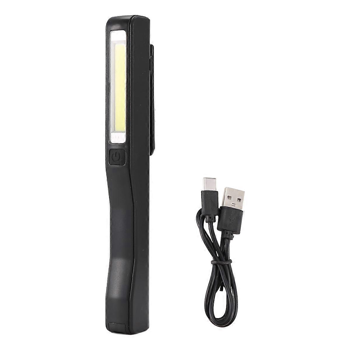 Wiederaufladbare, Tragbare Cob-led-inspektionslampe, Magnetisch, Schwarz, Leistungsstarke Campinglampe