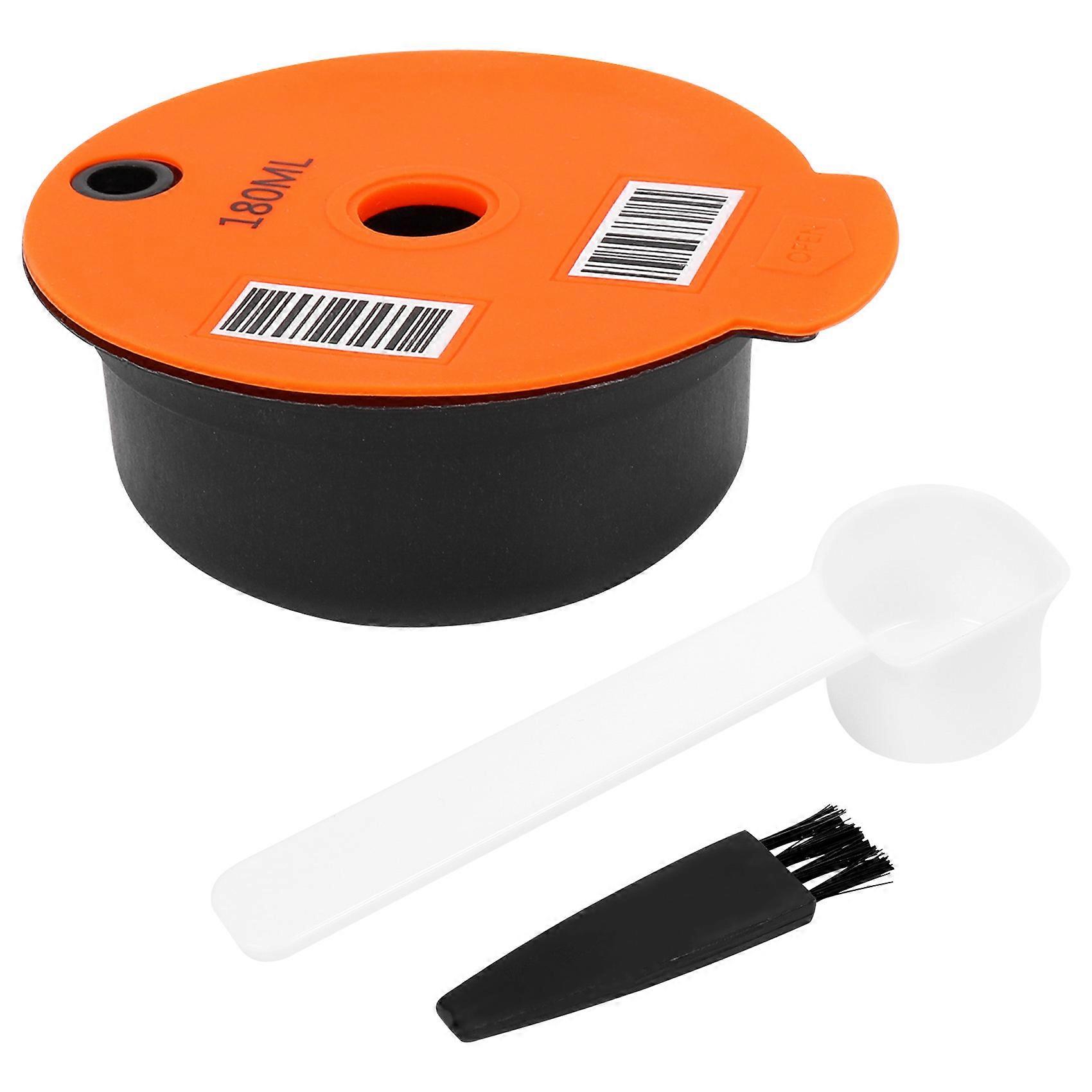 Wiederverwendbare Kaffeepads, Kompatibel Mit -s 180ml, Wiederverwendbare Espressofilter, Wiederverwendbare Kaffeekapseln Für Kaffeemaschinen, 1 Stück, Edelstahl, Schwarz