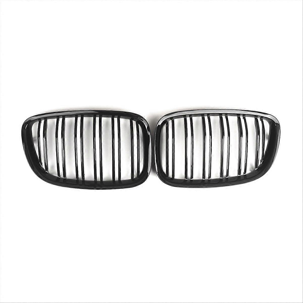 Sportlicher Doppelwabengrill Für Bmw 5er Gt F07, Paar Schwarze Frontgrills, Rennsport-stil, Einfacher Austausch, Hohe Qualität.