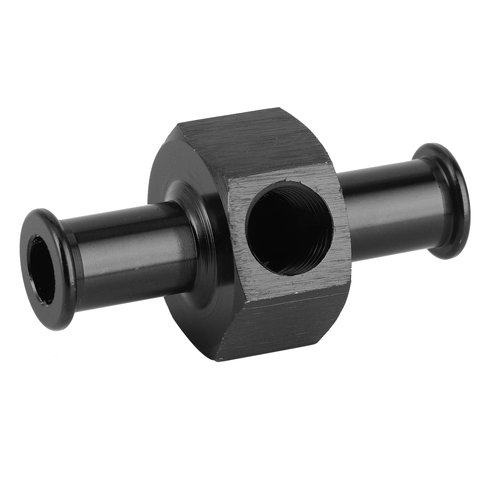 Universeller Aluminiumadapter Für Lachgas-druckmessgerät, 3/8-zoll-flexanschluss, 1/8-zoll-npt-anschluss, Schwarz.