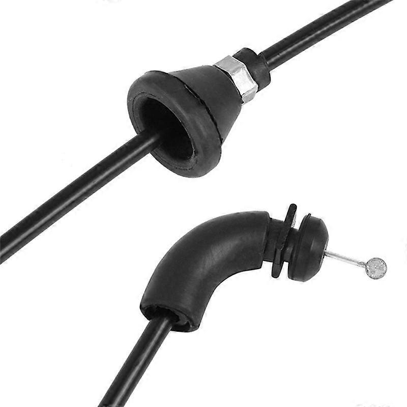 Motorhaubenentriegelungskabel Für Mondeo, Kabel Zum Öffnen Der Vorderen Motorhaube, Kompatibles Ersatzteil, Robuster Sicherheitsmechanismus, Edelstahl, Schwarze Ausführung, Standardlänge, Einfache Mon