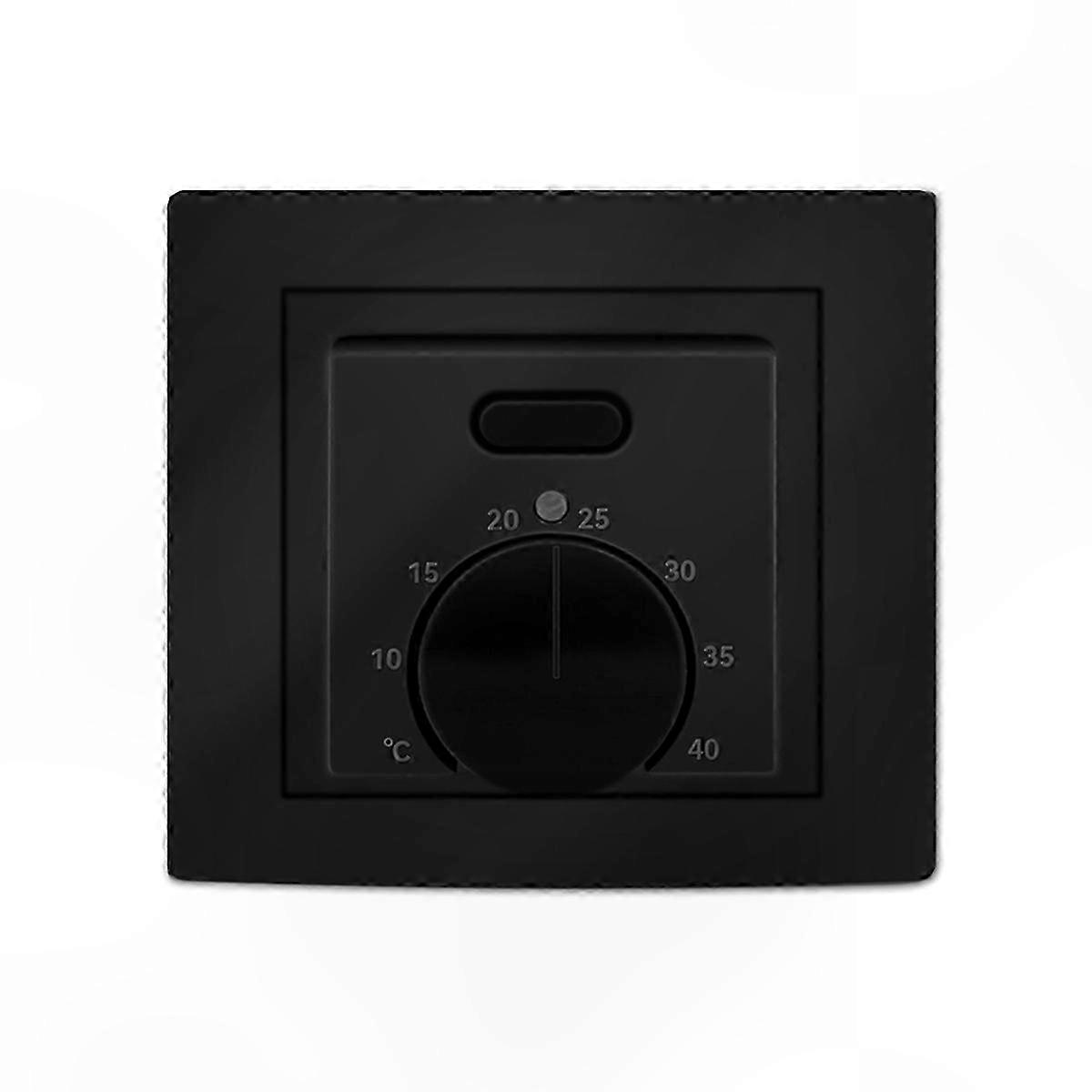 Schwarzer Thermostat 220v 16a Für Fußbodenheizung Mit Umgebungstemperaturregelung