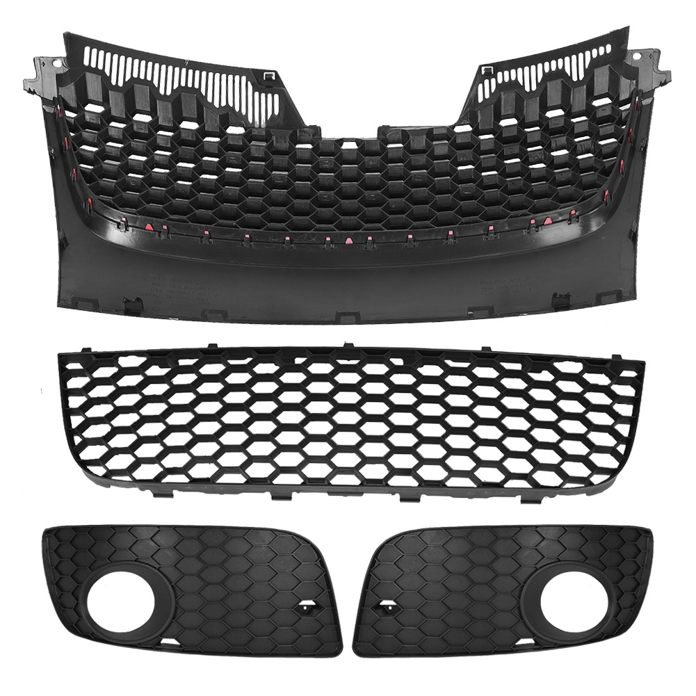 Schwarzer Unterer Kühlergrill Für Nebelscheinwerfer, Golf Gti Mk5 2006-2009