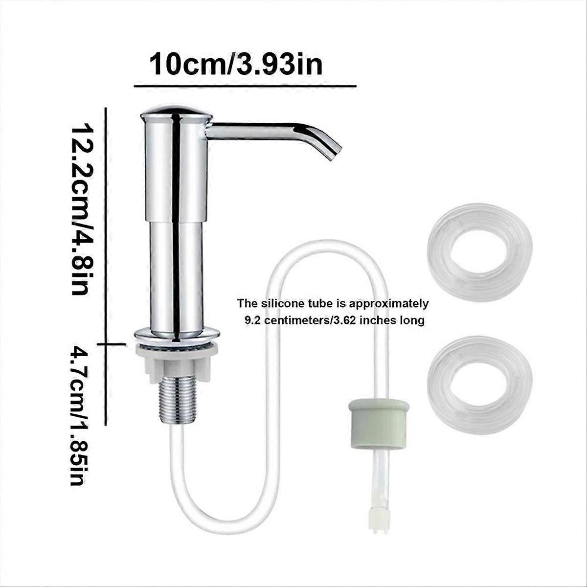 Flüssigseifenspender Mit Verlängerungsrohr Für Spüle, Wasserhahn-set, Küchenzubehör, Nachfüllbar, Schwarz, Anpassungsfähig, Einfache Installation.