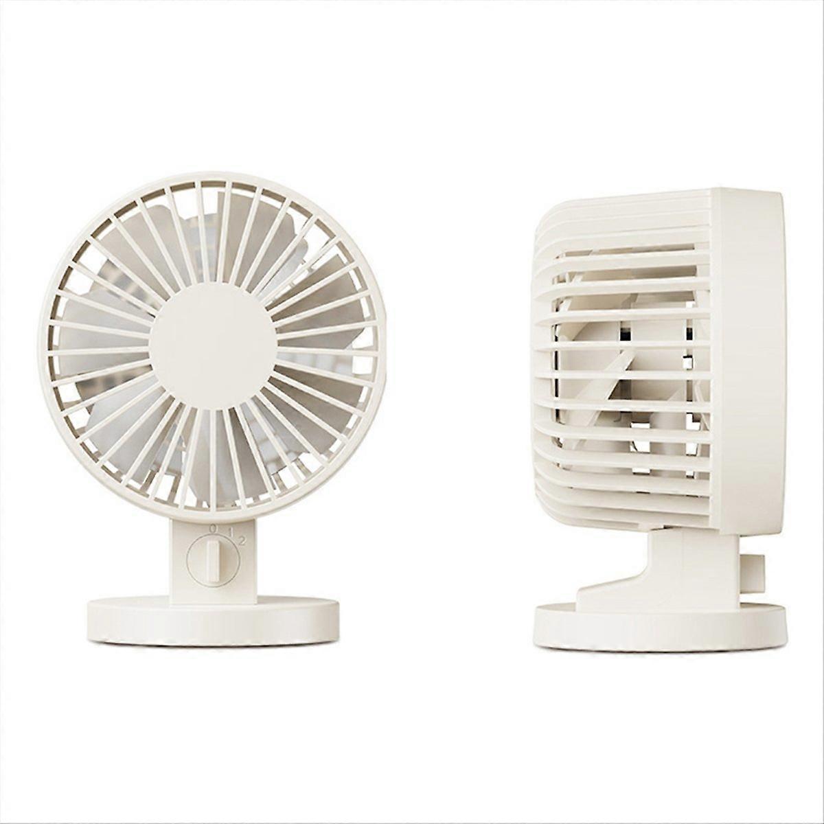 Mini-usb-ventilator, Tragbar, Leiser Tischventilator Zum Anklemmen, Wiederaufladbar, 3 Geschwindigkeitsstufen, Für Zuhause Und Unterwegs, Schwarz, 10 Cm.