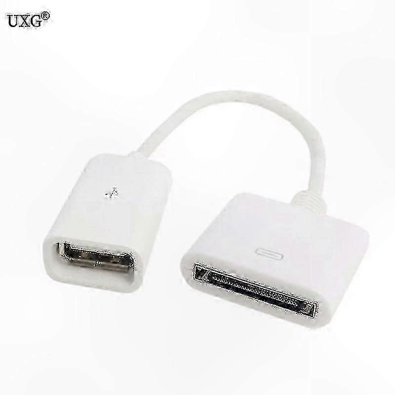 Usb 2.0-buchse Auf 30-pin-stecker-adapterkabel, 10 Cm, Laden Und Datenübertragung Für Geräte, Schwarz