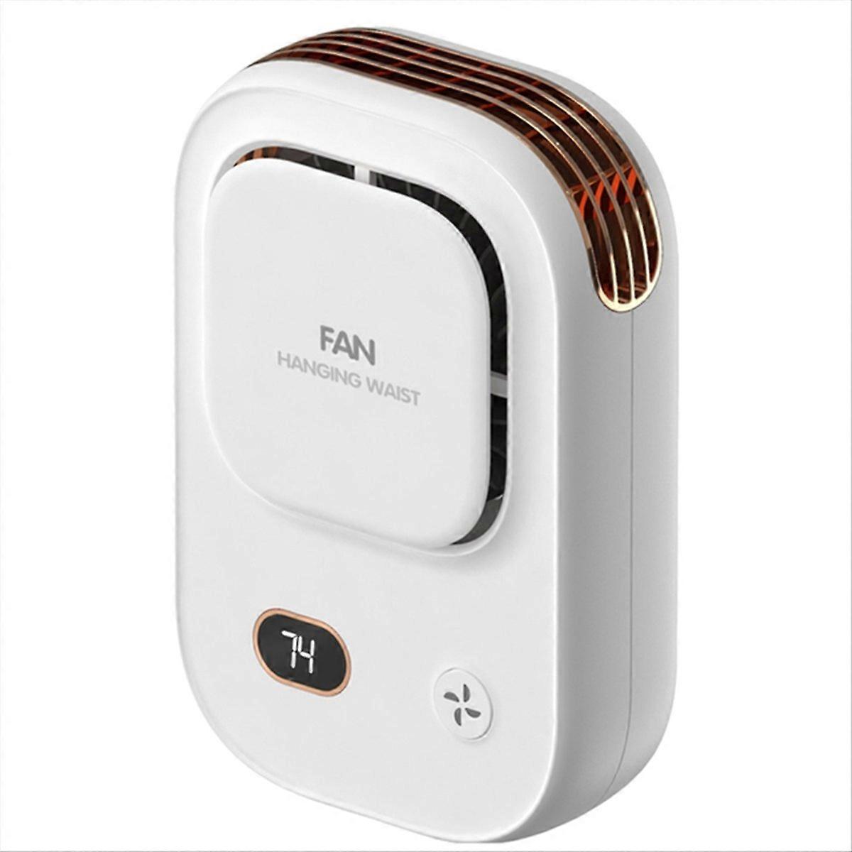 Mini-gürtelclip-ventilator, 2000 Mah, Usb-aufladbar, Freihändiger Hüftclip-ventilator, Windschutz Für Outdoor-sportarten Wie Laufen Und Wandern, Schwarz