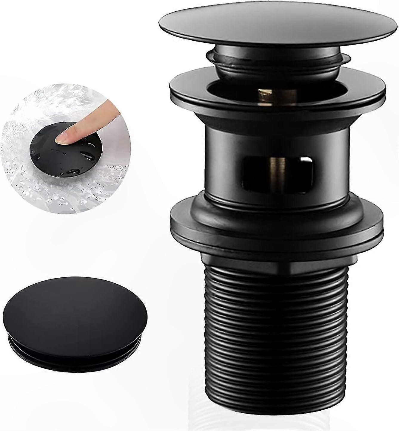 Schwarzer, Einziehbarer Ablauf Mit Überlauf, Universeller Siphon Für Moderne Waschbecken, Elegantes Und Langlebiges Design, Ideal Für Zeitgenössische Badezimmer