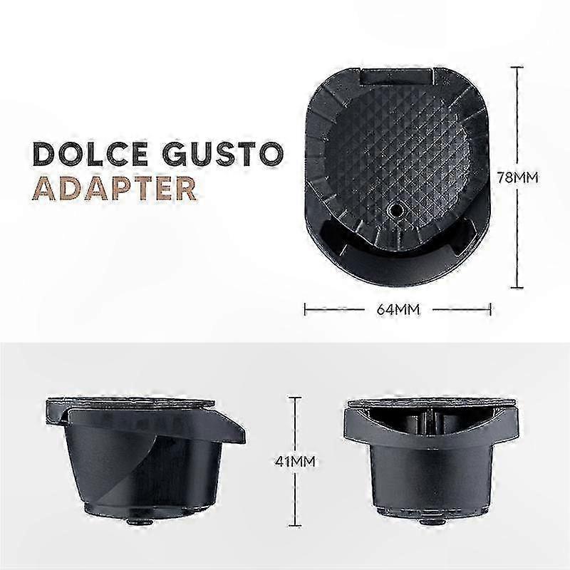Universeller Kapseladapter Für Kaffeemaschinen, Kompatibel Mit Nespresso Und Dolce Gusto, Nachfüllpackung, Edelstahl, Schwarz, Für Den Täglichen Gebrauch.