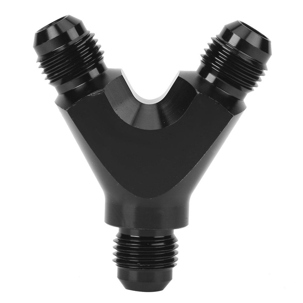 An6 6an Stecker Auf 2x An6 6an Stecker, Y-verbinder Aus Aluminiumlegierung, Schwarz