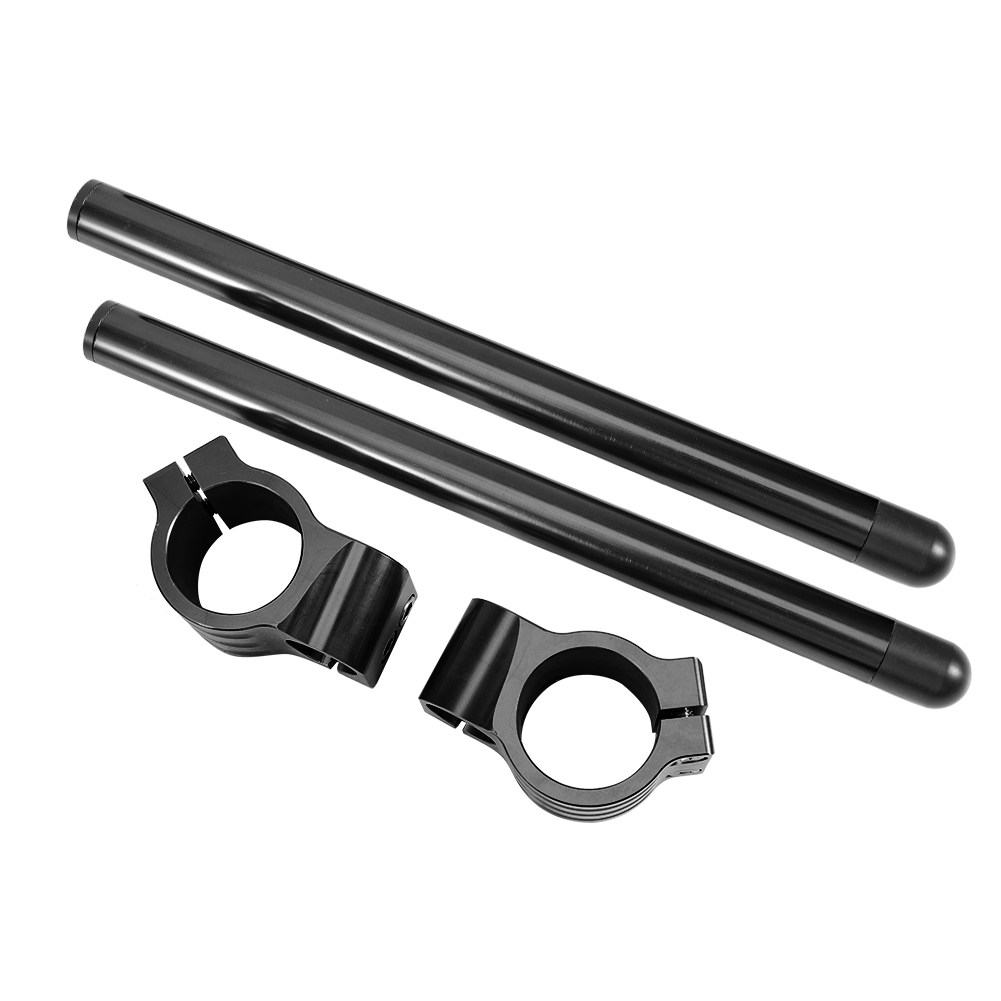 Cnc-gefräster, 38 Mm Breiter, Schwarzer Motorradlenker Mit Geteilter Form Für Individuelle Umbauten, Universeller Griff Als Motorradersatzteil