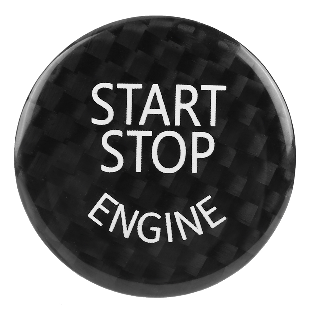 Start-stopp-knopf Aus Schwarzer Kohlefaser Für Bmw 1er-7er, X1, X3 Bis X6