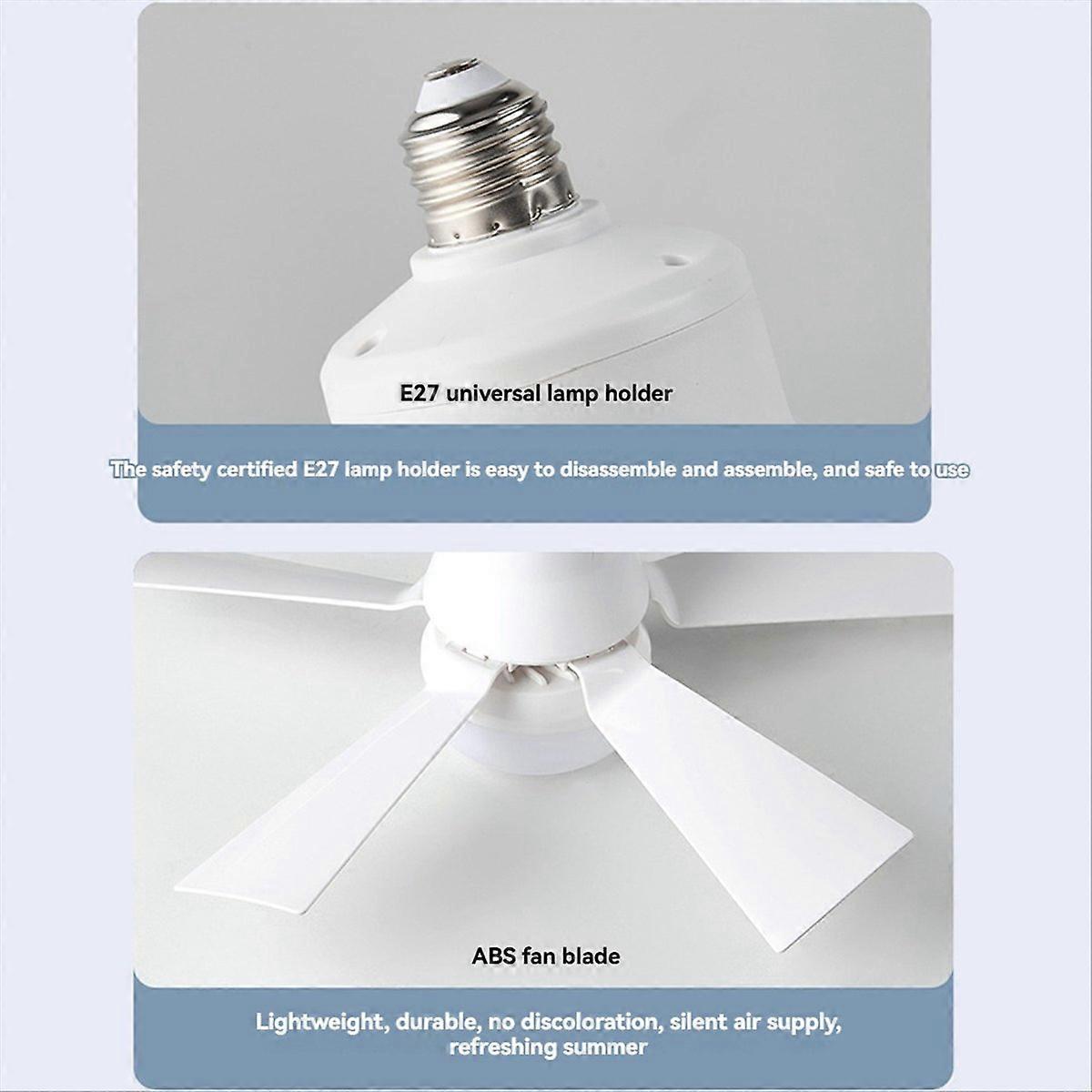 Deckenventilator Mit Led-beleuchtung, Fernbedienung, 5 M, E27, 40 W, Schwarz