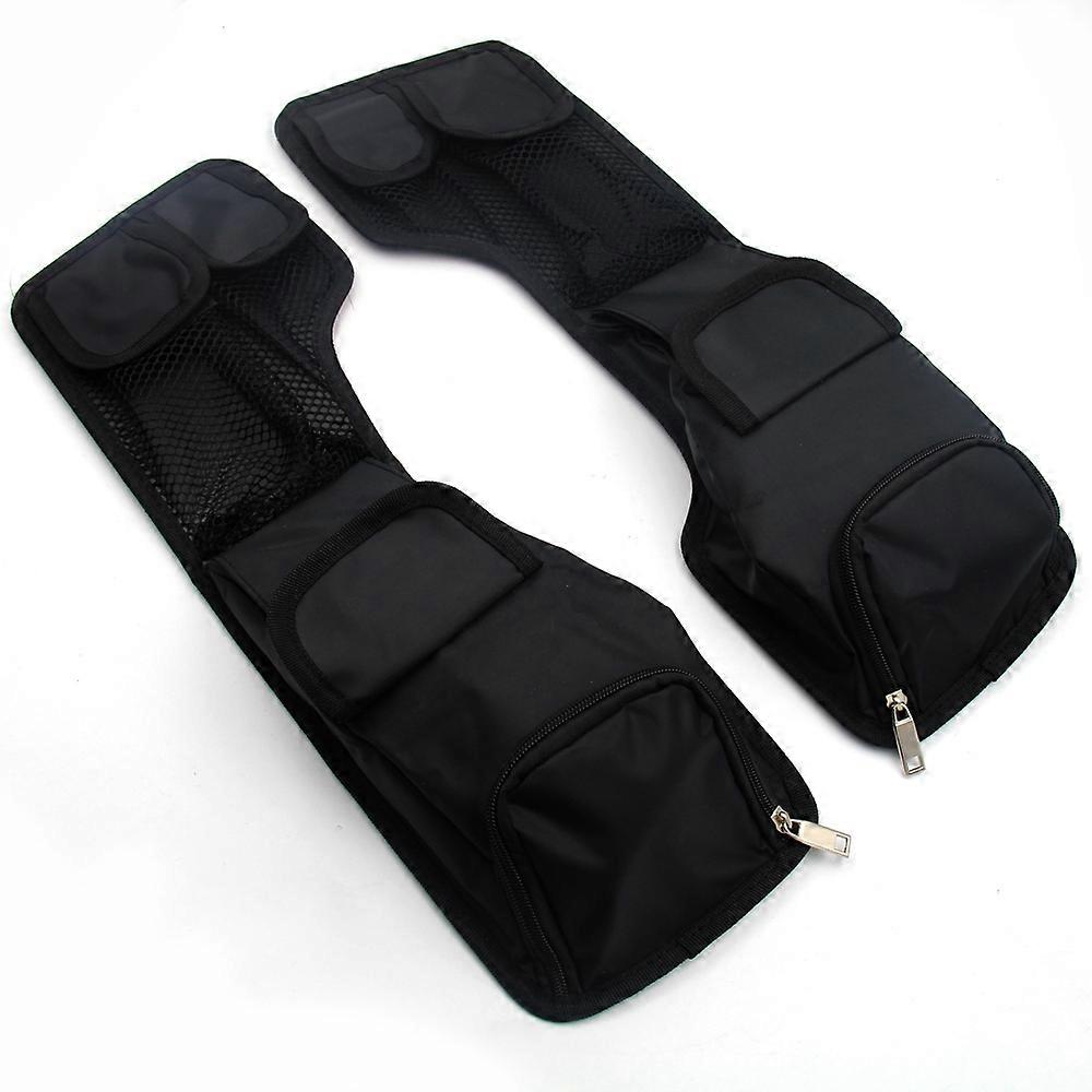 Saddlemen Hartschalenkoffer-deckeltasche + Seitenorganizer, Motorradzubehör, Mehrere Fächer, Schwarz, Einfache Befestigung