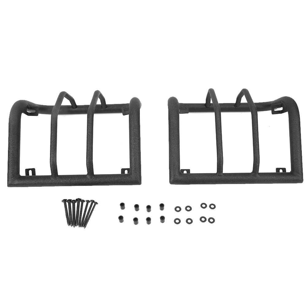1 Paar Schwarze Rücklichtschutzabdeckungen, Passend Für Jeep Wrangler Jk Und Unlimited