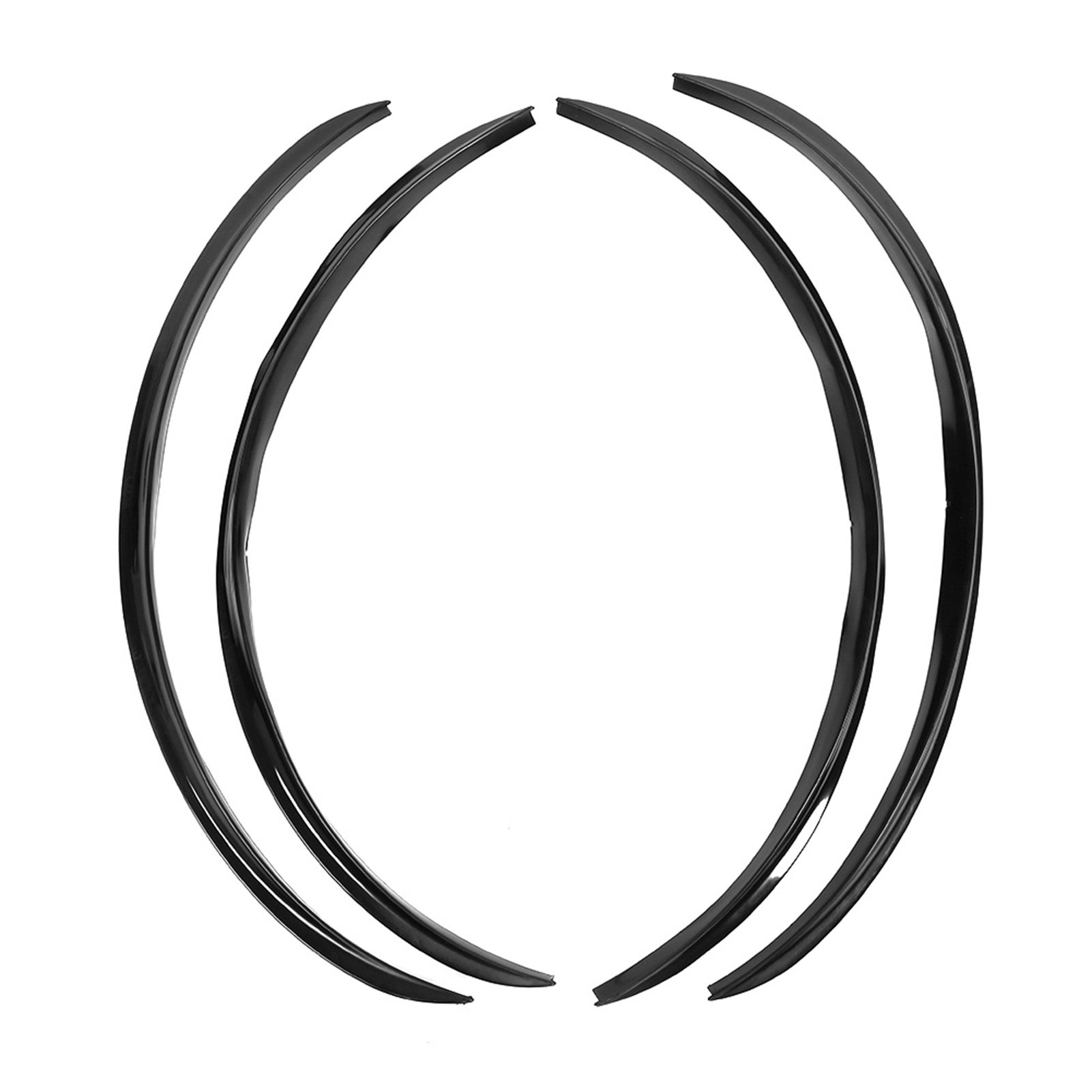4 Kratzfeste Radlaufschutzleisten, 72 Cm (28,4 Zoll) Universelle Schwarze Zierleisten