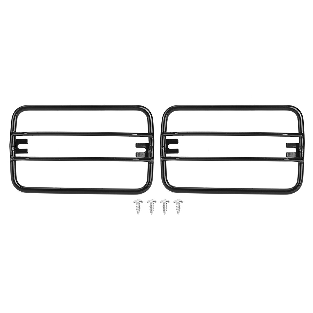 Schwarze Seitenstoßstangenschutzleisten Für Jeep Wrangler Tj Blinker (1997–2006), Kühlergrillschutz Mit Abdeckung