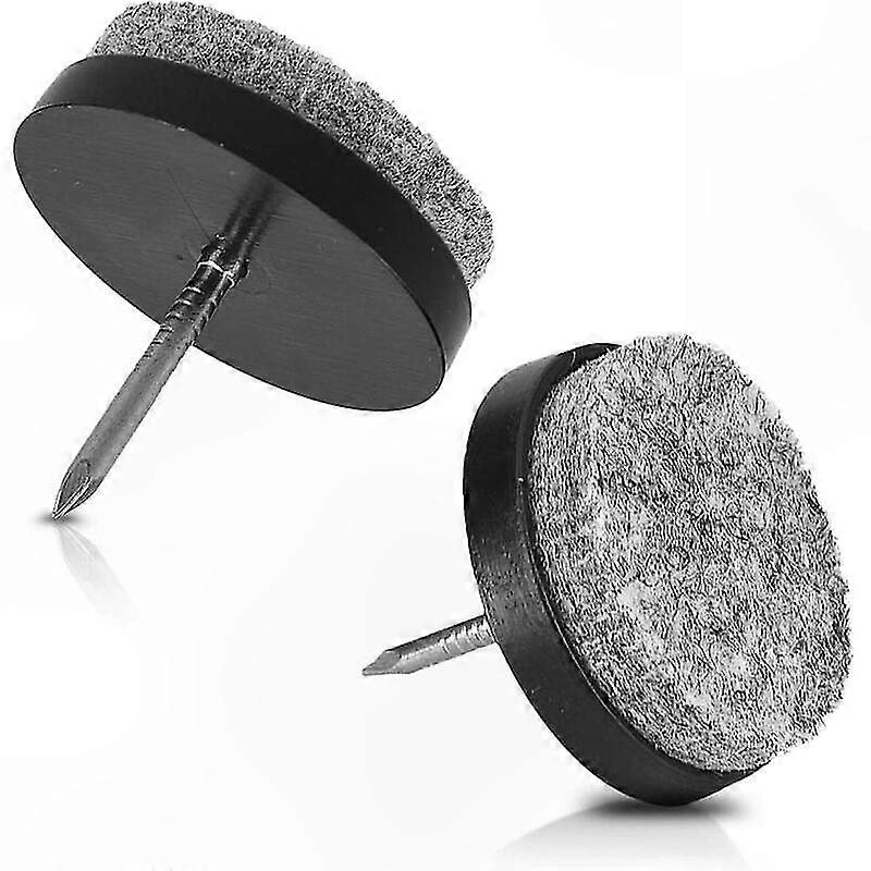 Schwarze, Runde Filzgleiter Für Möbelfüße – 20 X 28 Mm, Bodenschutz Für Stühle, Tische, Hocker Und Möbelfüße