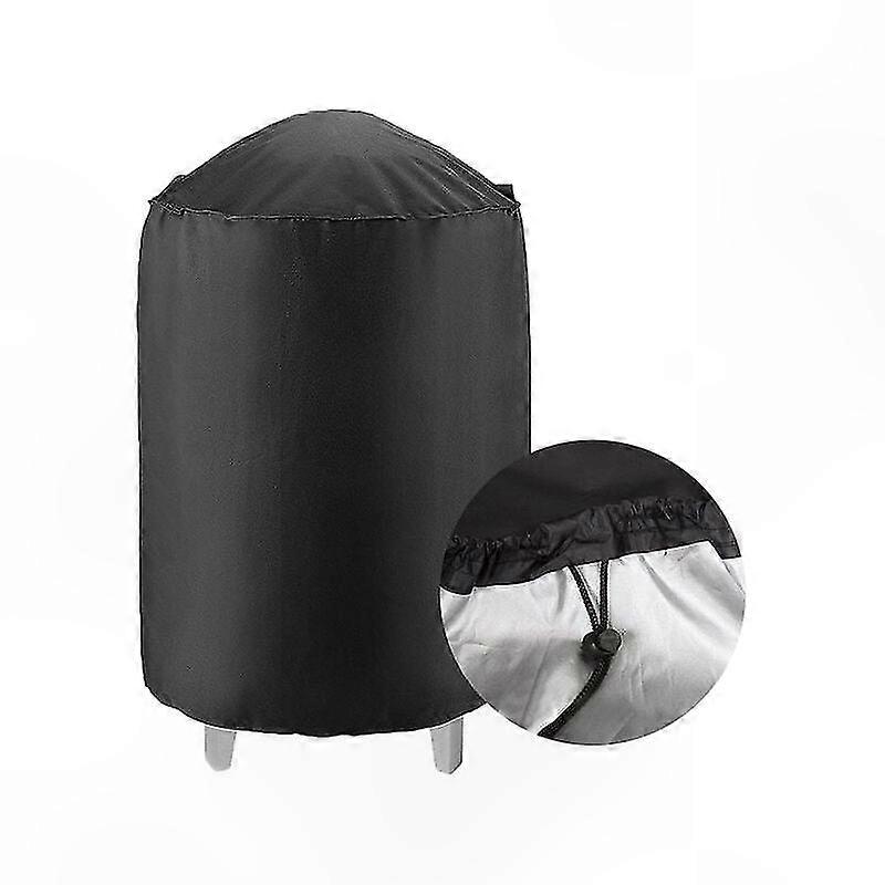 Robuste 420d-grillabdeckung Für Holzkohlegrills, Wasserdicht, Uv- Und Farbbeständig, Schwarz, 76 X 91 Cm