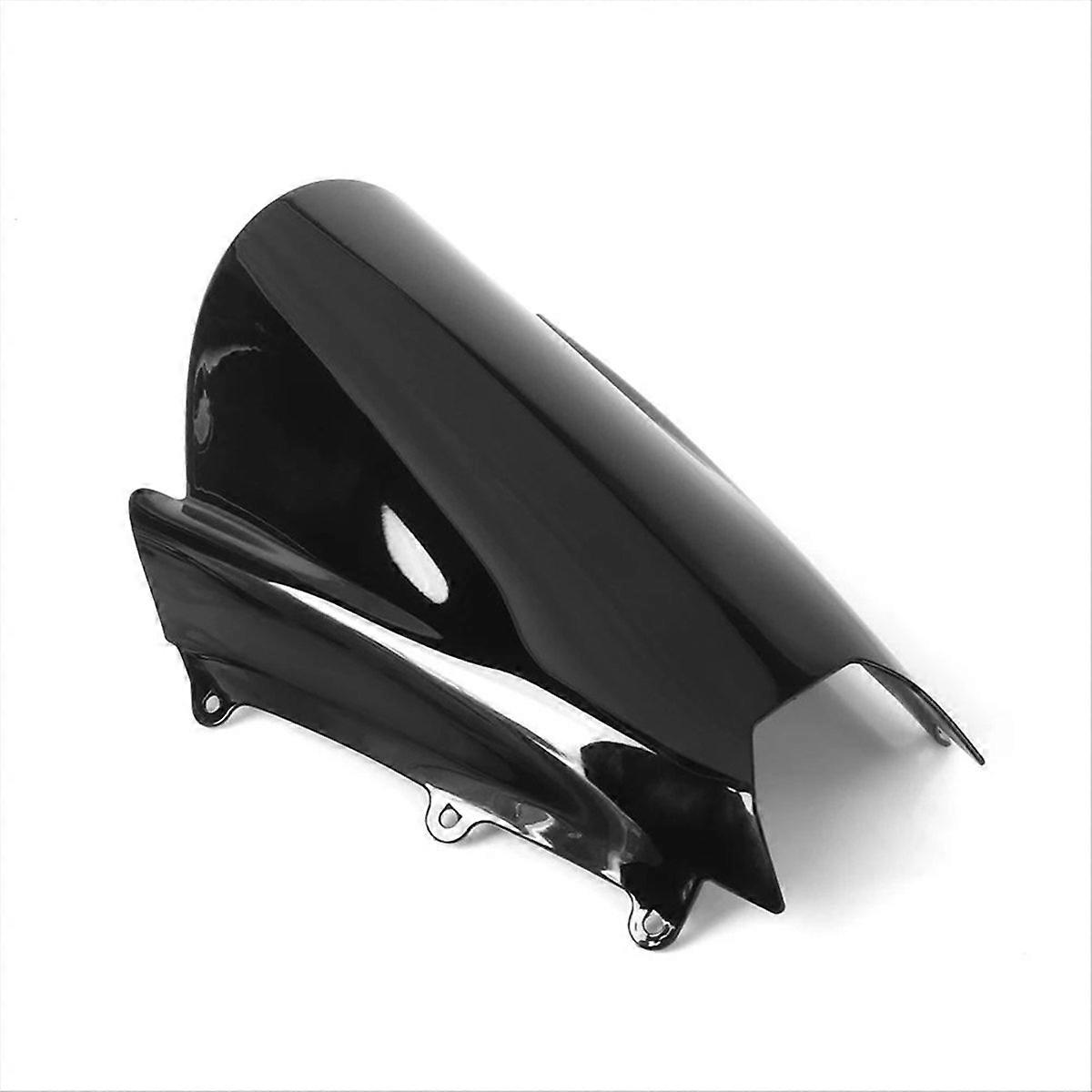 Schwarze Motorrad-windschutzscheibe, Universeller Windschutz, Lenkerzubehör, Frontschutzschild, Kompatibel Mit Den Meisten Motorrädern, Strapazierfähige Oberfläche, Einfache Montage, Aerodynamisches D