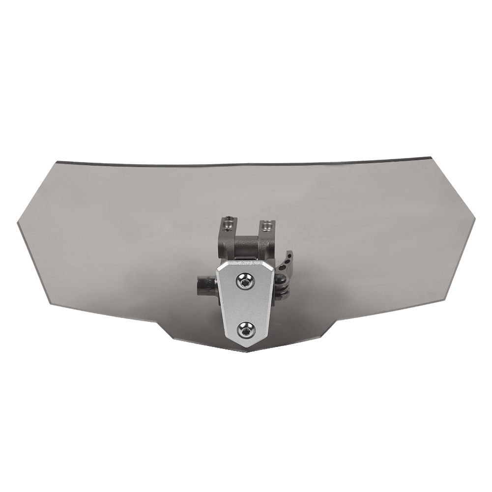 Airflow Universal Verstellbare Motorrad-windschutzscheibe, Schwarzer Windabweiser, Verstellbare Motorradscheibe