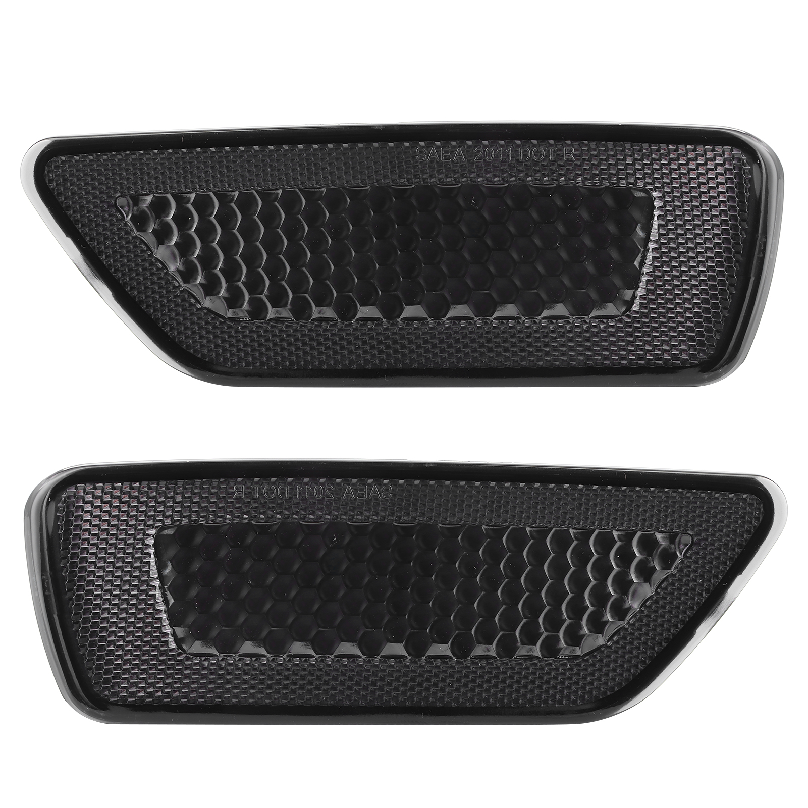 2 Linke/rechte Hintere Stoßstangenreflektoren 57010720ac Für Dodge Journey Avp/crew/crossroad/gt, Schwarze Linse