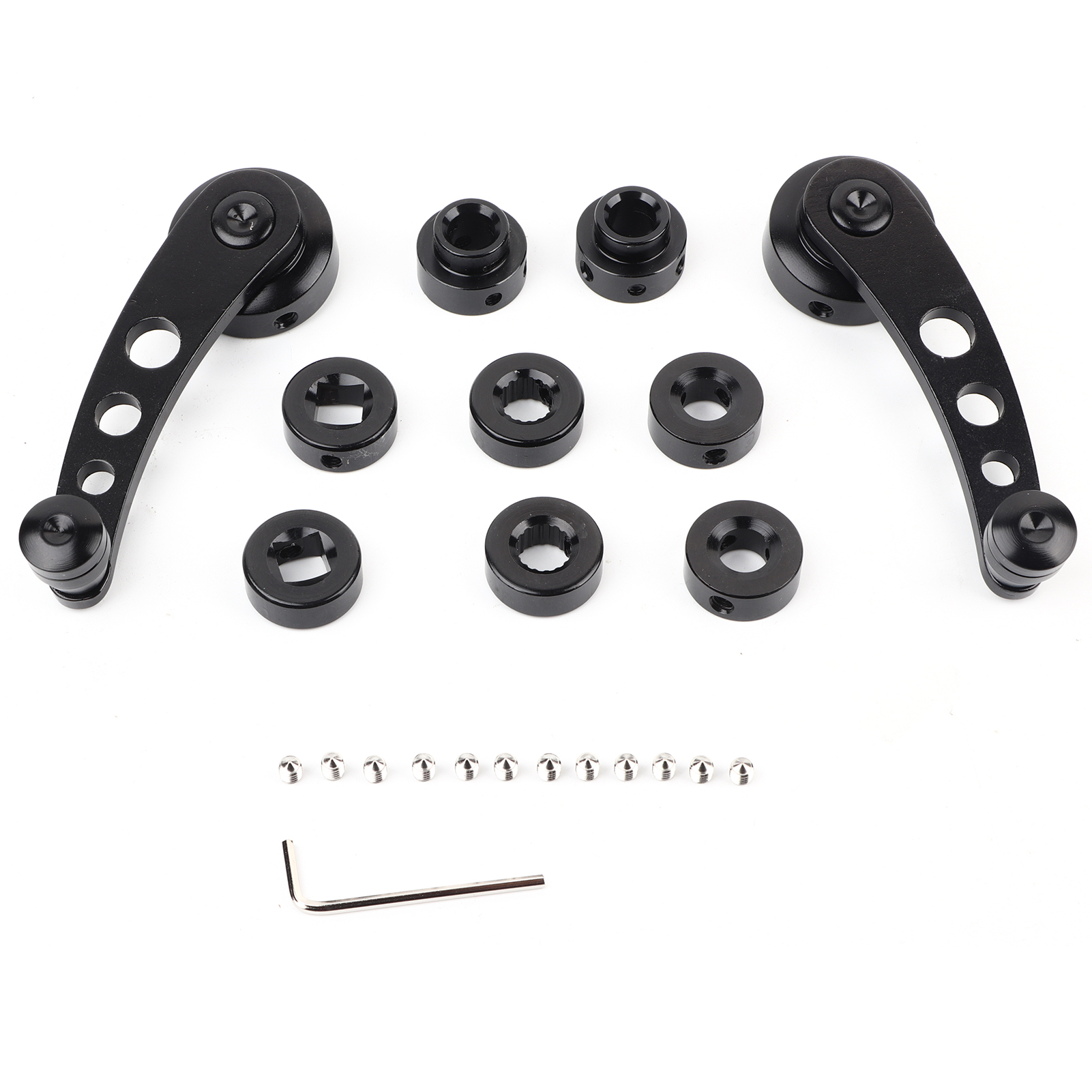 2 Fenstergriffe Aus Aluminiumlegierung, Kurbelfensterheber Für Chevrolet Oldtimer, Schwarz
