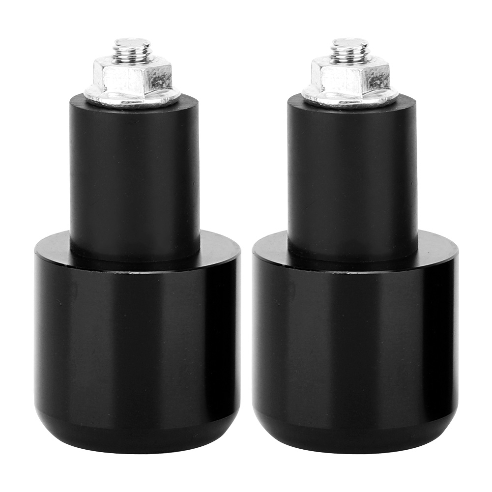 2 Motorrad-lenkerendgriffe, Modifikationszubehör, 22 Mm Durchmesser, Schwarze Farbe, Für Standardlenker.