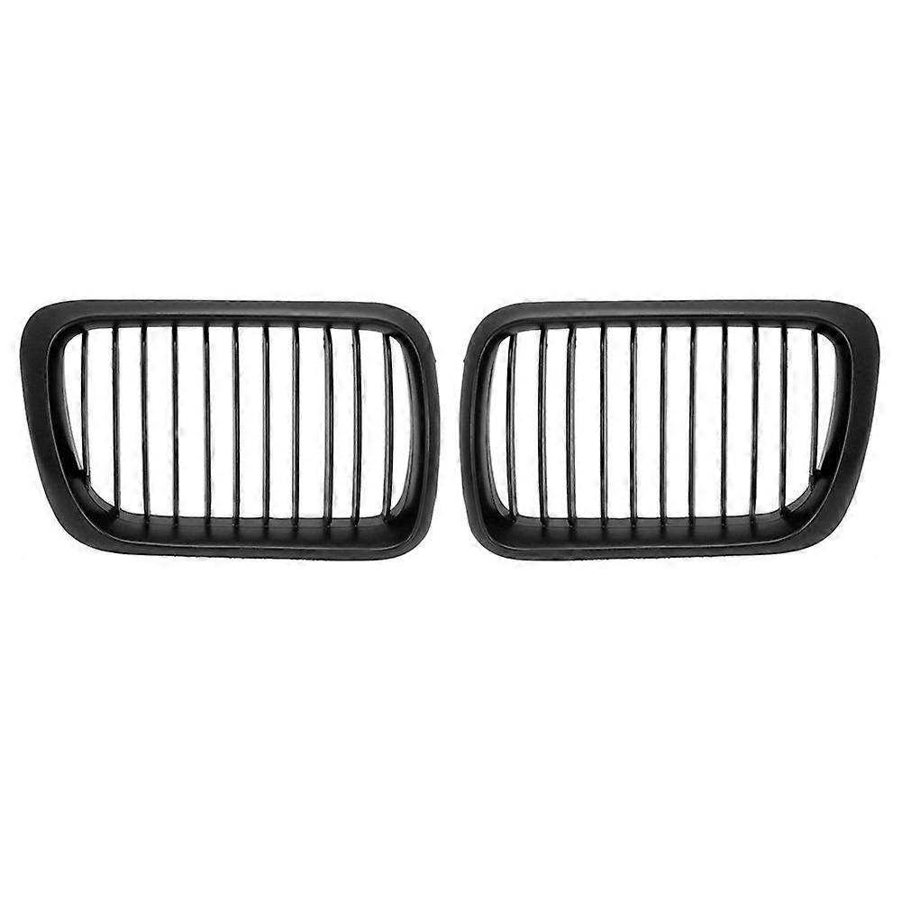 Frontgrill In Wabenform Für Bmw 3er E36 M3 Coupé Limousine 318i, Schwarzer Grill, Direkter Ersatz, Doppelset, Sportliches Design, Perfekte Passform.
