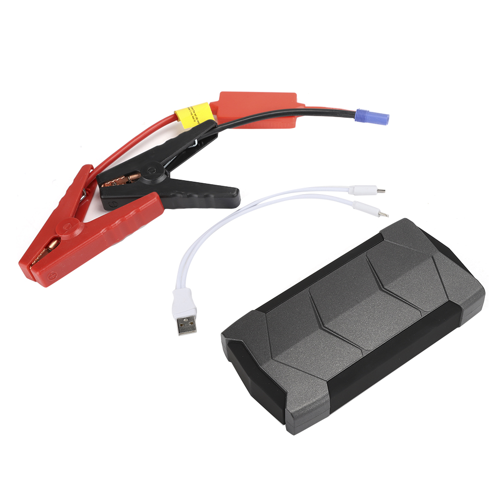 12v 12000mah Starthilfeakku, Multifunktionale Auto-powerbank, Batterieladegerät, Schwarz