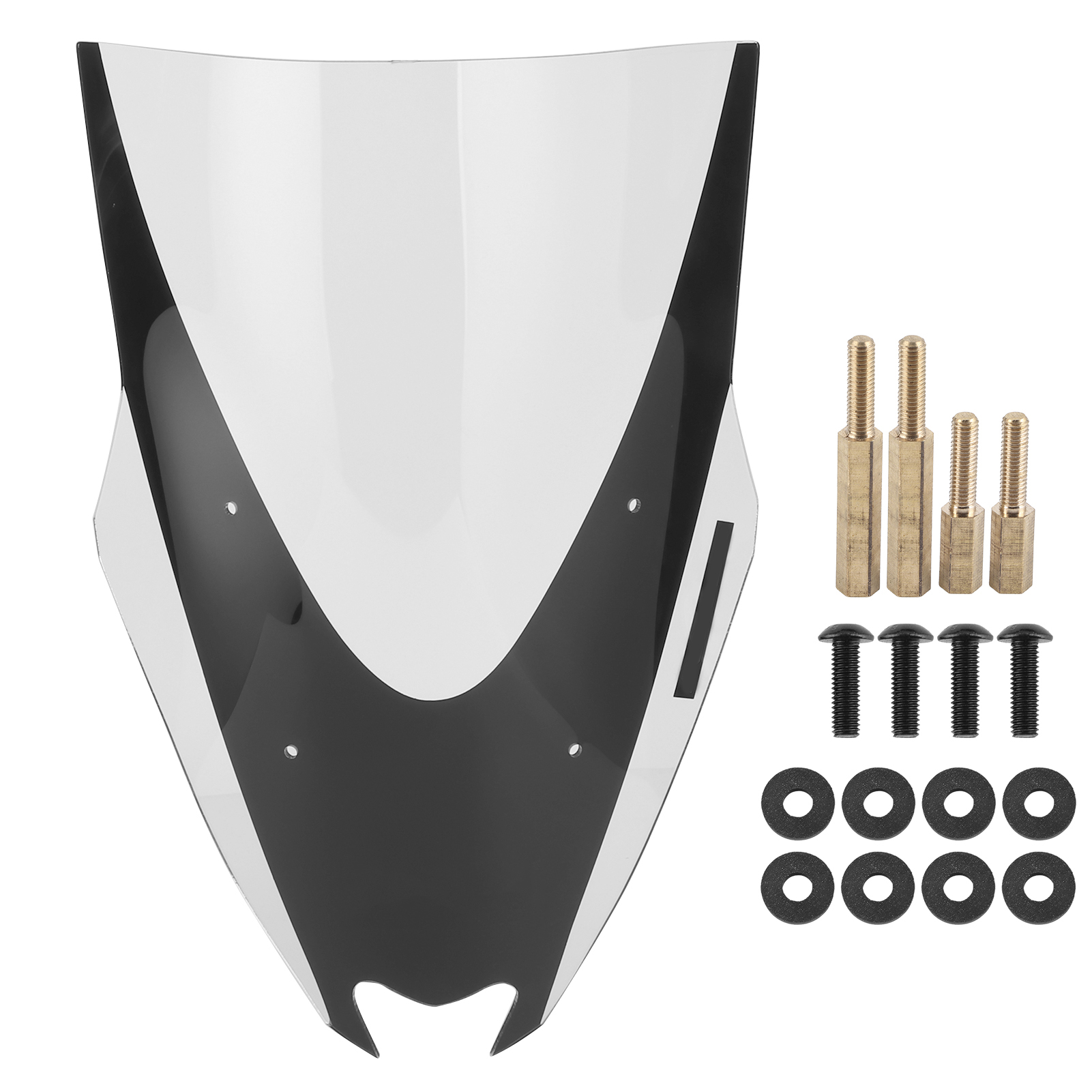 Erhöhte Motorrad-windschutzscheibe, Kompatibel Mit Yamaha Nmax 125/155 2015-2018 (transparent)